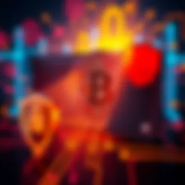 A digital wallet graphic with a Bitcoin symbol, surrounded by privacy icons like a lock and shield, representing secure transactions.