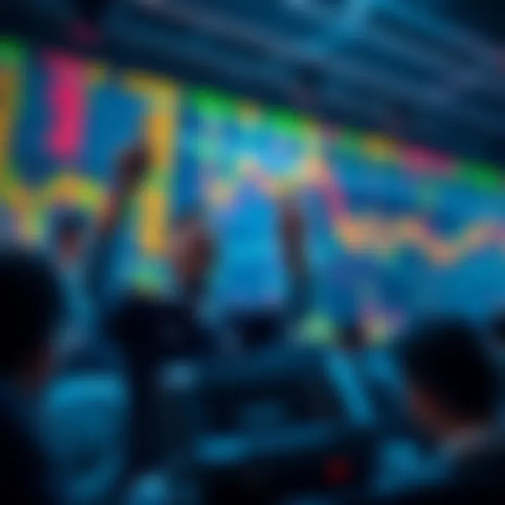 Graphic showing traders excited about Ansem's upcoming launchpad airdrops with market charts in the background
