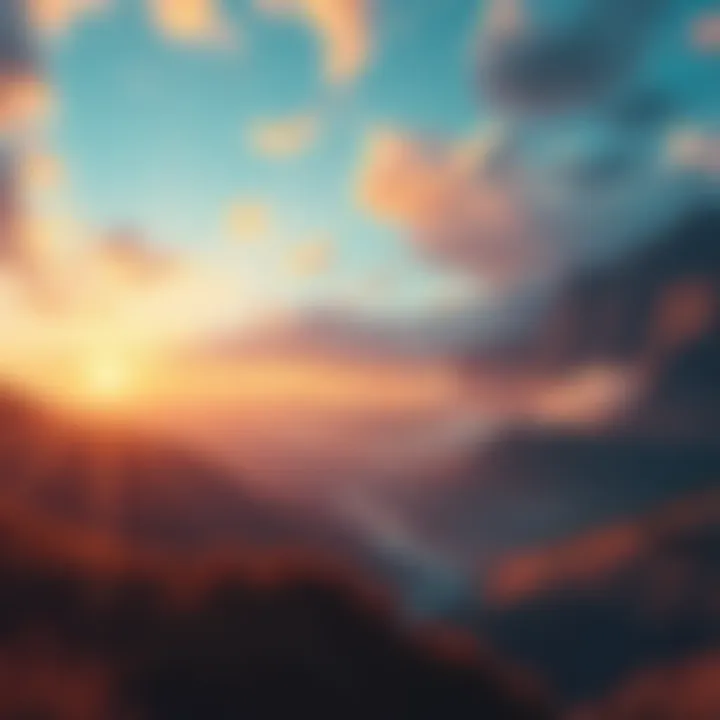 A vibrant landscape symbolizing transformation and excitement