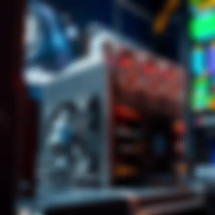 The Antminer L3+ mining device set up for DOGE mining, showing its cooling fans and electrical connections.