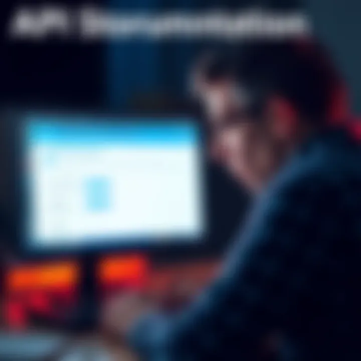 API Documentation Issues A frustrated person looking at a computer screen with API documentation, showing confusion about passphrase settings.