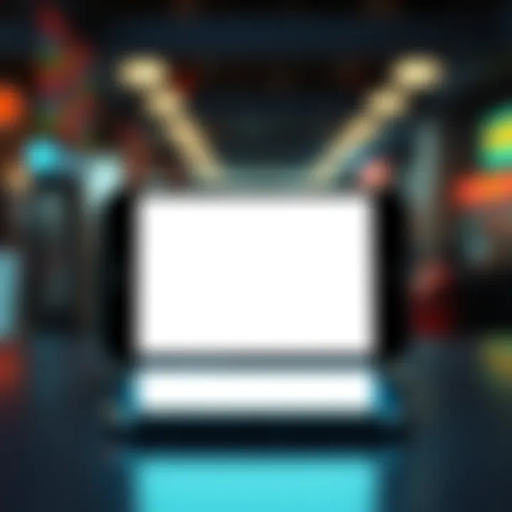 A smartphone with a blank ad space on the screen, showing an app that isn't displaying ads.