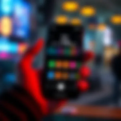 A smartphone screen showing an app with faster loading times and streamlined navigation buttons after an update.