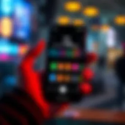 App Update Success A smartphone screen showing an app with faster loading times and streamlined navigation buttons after an update.