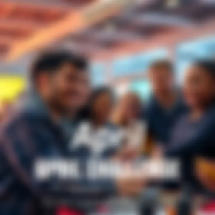 A group of people engaging in fun activities for the April Challenge, smiling and working together