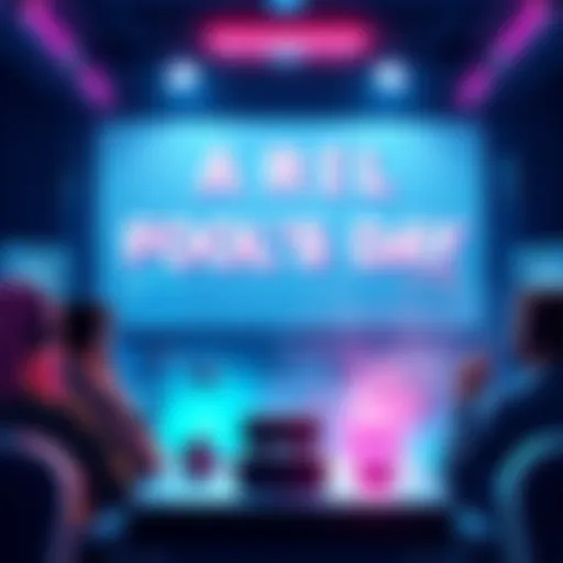 April Fool's Day Crypto Livestream A lively YouTube livestream with a chat box, showcasing crypto themes and AI discussion, featuring giveaways and quizzes.