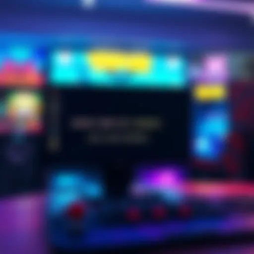 Arcade games error screen A computer screen displaying an error message while trying to load an arcade game, with game graphics in the background