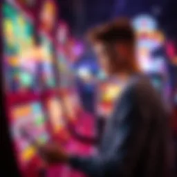 An arcade player checking their rewards on a screen, feeling concerned about missing payouts during a boost event.