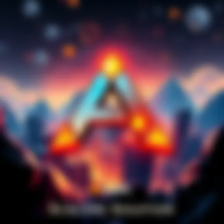 ARK Bitcoin Scaling Solution Illustration of the ARK logo with graphical elements representing Bitcoin transactions and scaling