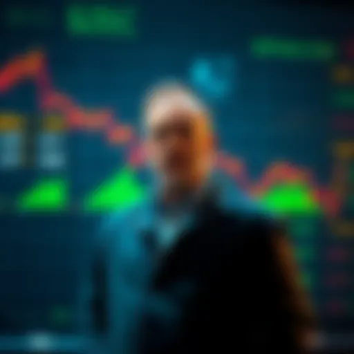 Arthur Hayes standing in front of a graph showing declining $ZEC prices, with a worried expression among investors in the background.