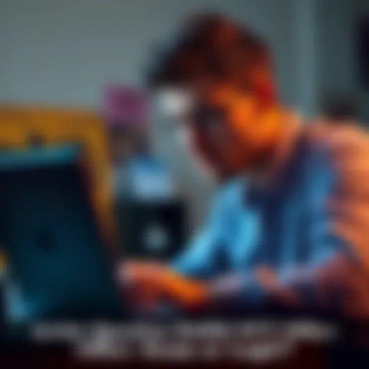 An artist looks at a laptop screen with a suspicious expression, considering a $4000 NFT offer on their artwork.