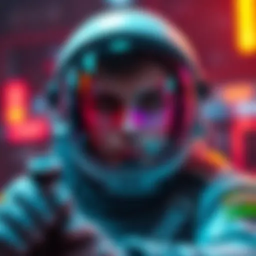 An astronaut character showing a new visual appearance during gameplay with vibrant colors and details