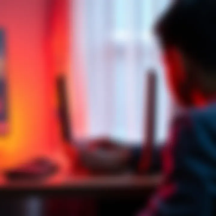 A person configuring the Asus ROG GT-BE19000 router for the Deeper Connect Mini in virtual wire mode
