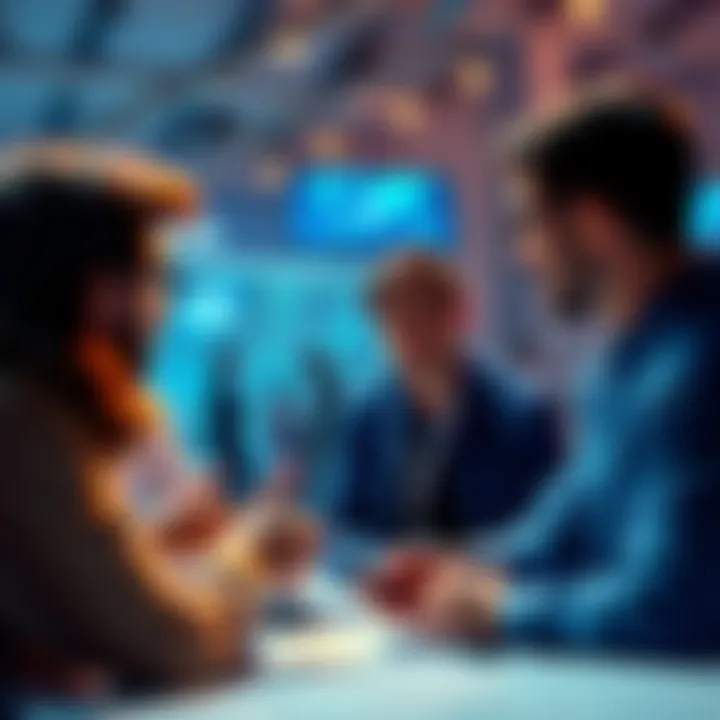 A person discussing the Atlas extra super boost initiative with a group, brainstorming ideas and opinions.