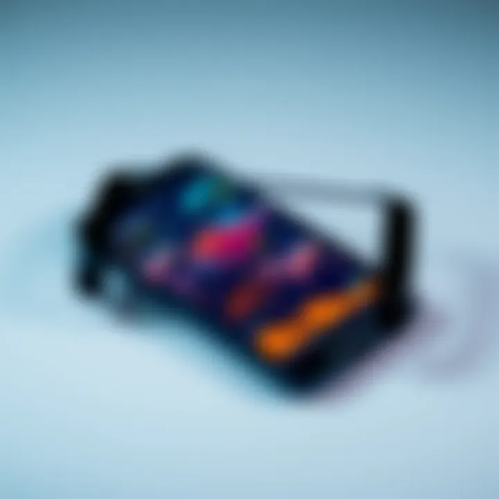 A smartphone displaying the Atlas Earth app interface with graphs and user data.