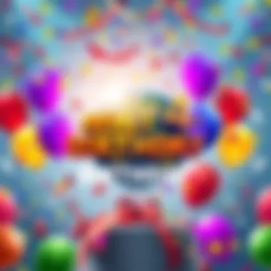 ATLAS:EARTH 4th Birthday Celebration Colorful graphic celebrating 4 years of ATLAS:EARTH with balloons and confetti