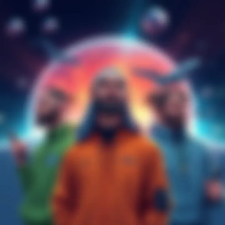 Three Types of Atlas Earth Players Illustration showing long-term investors, short-term investors, and cash-out players in Atlas Earth, highlighting their different strategies for profit.