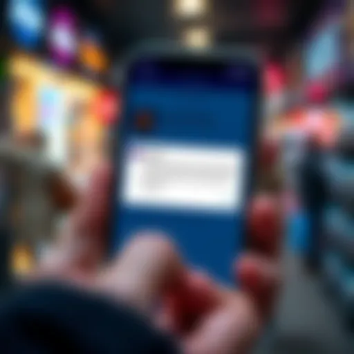 A smartphone screen showing the Atlas Shopping app with error messages and a frustrated user trying to resolve the issue.