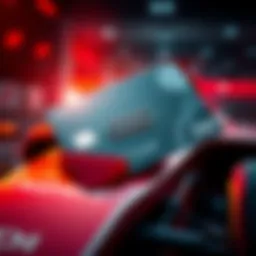 A close-up of the Audi F1 card showcasing its design and branding.