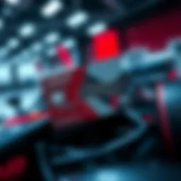 A close-up view of the Audi Revolut F1 card showcasing its sleek design with racing elements