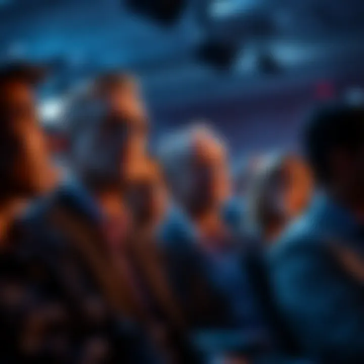 Audience at a conference deep in thought about the implications of inviting discredited figures to speak