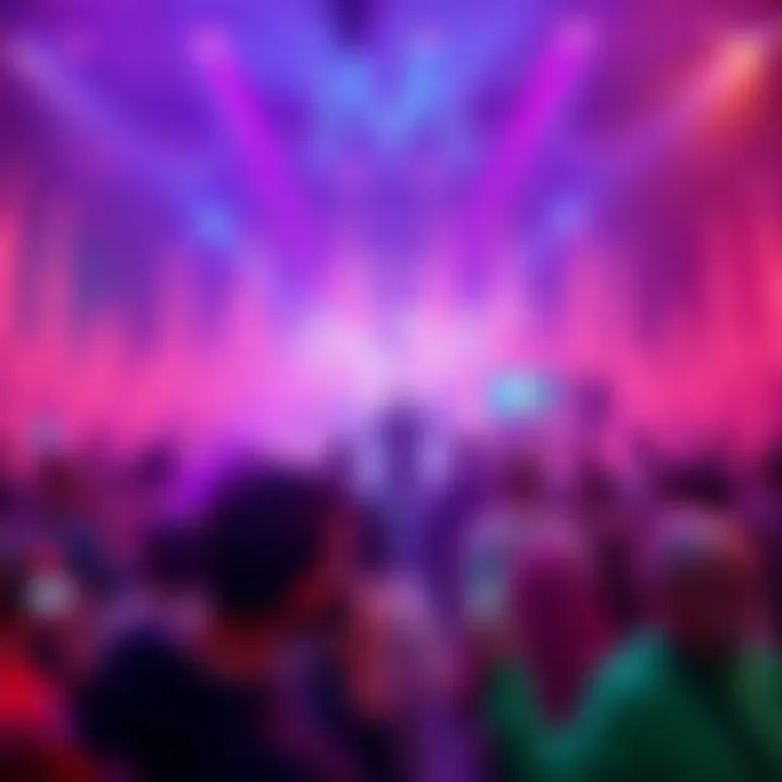 A vibrant audio visualization capturing the essence of the discussion with Danny during the AMA event, showcasing sound waves and community interaction.