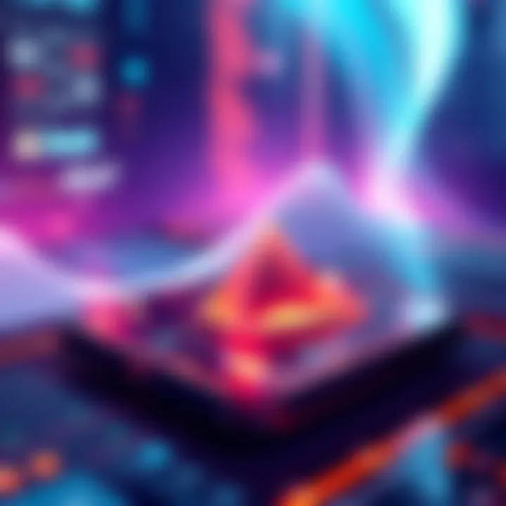 Illustration of the Aurora widget on a digital interface enabling seamless access to Stellar liquidity.