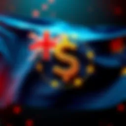 Australian flag with a digital dollar sign and the XRP Ledger logo, representing the new digital currency system