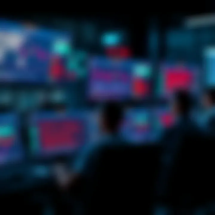 Group of Australian validators monitoring MEV-Boost performance on computer screens, showing latency graphs and error logs