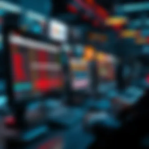 A person using a computer to quickly list players on a marketplace with data on the screen