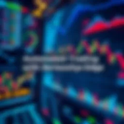 A visual of a digital trading interface showcasing graphs and charts with automation features, symbolizing speed and efficiency in trading.