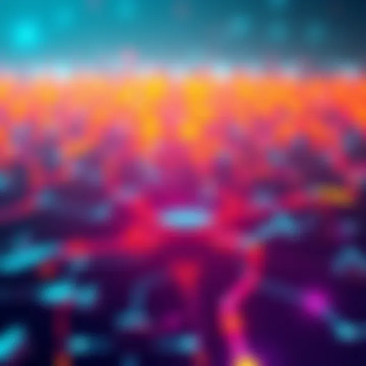 A network of devices communicating directly with each other using open-source protocols, illustrating decentralized coordination for enhanced safety and efficiency.
