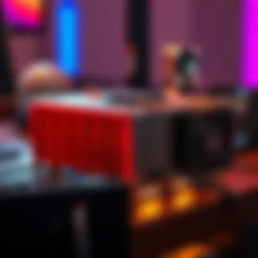 Avalon Q90 cryptocurrency miner placed on a table with power cables and a heat sink visible, showing its industrial design