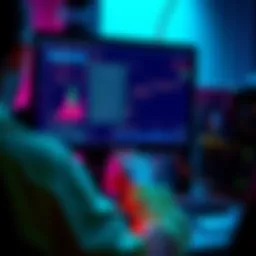 A person checking the monitor displaying mining statistics and logs for an Avalon Nano 3S, focusing on share difficulty metrics.