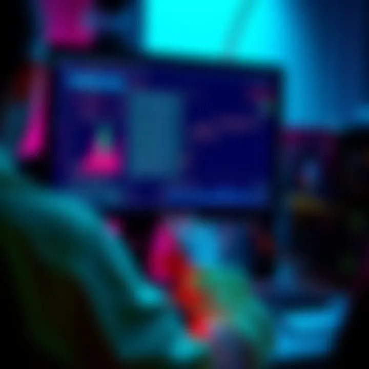 A person checking the monitor displaying mining statistics and logs for an Avalon Nano 3S, focusing on share difficulty metrics.