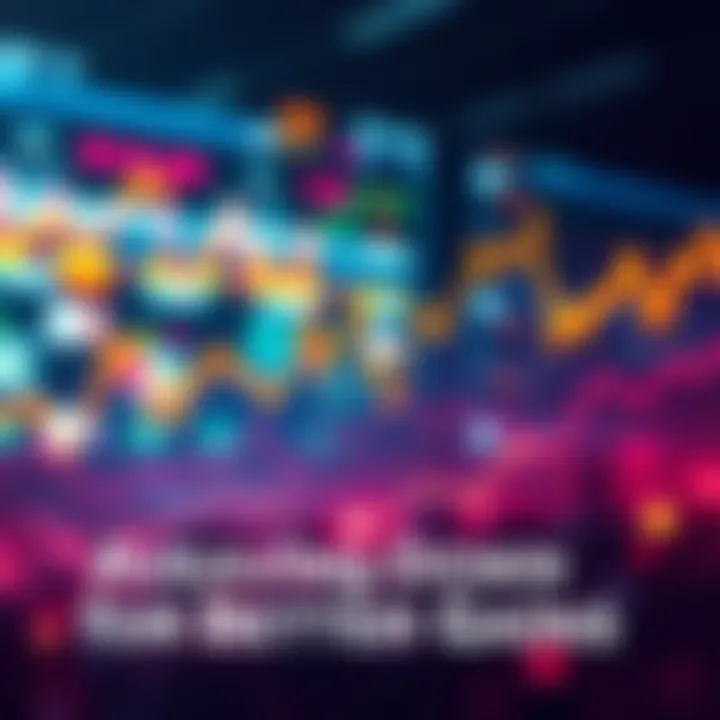 Visual representation of averaging down strategy in investing, showcasing stock trends and recovery.