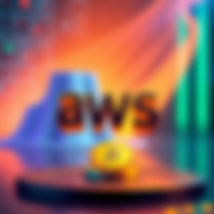 Illustration showing AWS logo with USDC logo and icons representing Coinbase and Stripe, symbolizing new payment options for AI services.
