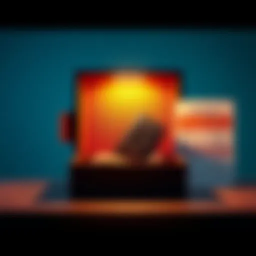 A backup wallet inside its sealed box with a decision-making chart beside it, highlighting battery conservation and usage options.