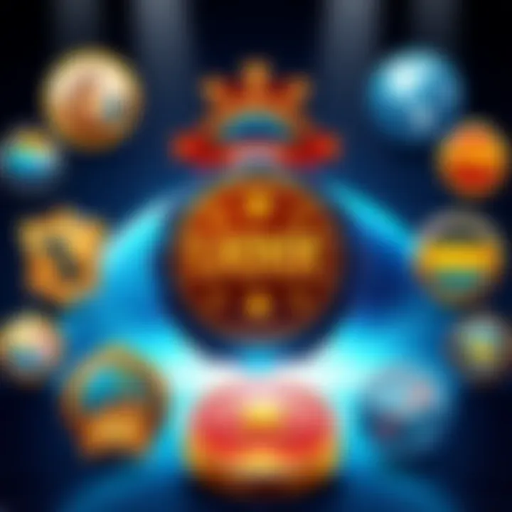 Illustration showing city, state, and country badges merging into one combined badge category