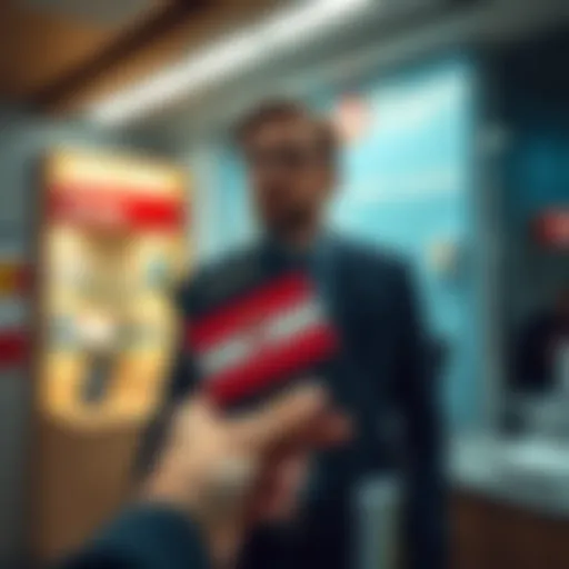 Bank account setup in Poland Person holds a Croatian passport and bank documents in a Polish bank branch