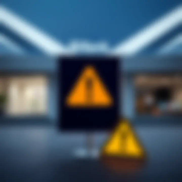 Bank of Scotland logo with a caution symbol indicating transaction issues