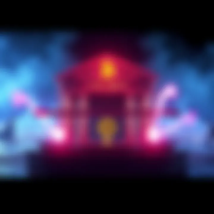 A symbolic image showing a bank and cryptocurrency symbols with a barrier