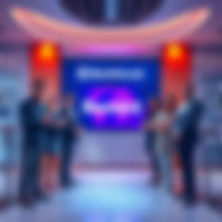 BankSocial team presenting the Remint platform for real-time global payments