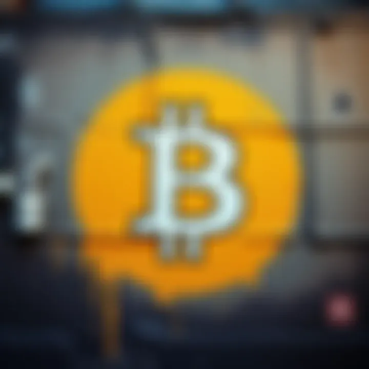 A street art piece by Banksy featuring the Bitcoin symbol, hinting at the connection between the artist and cryptocurrency creation.
