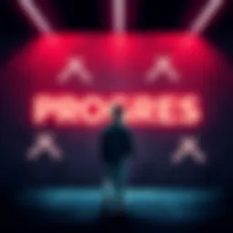 A person looking at a wall with obstacles written on it, symbolizing challenges to innovation and growth.