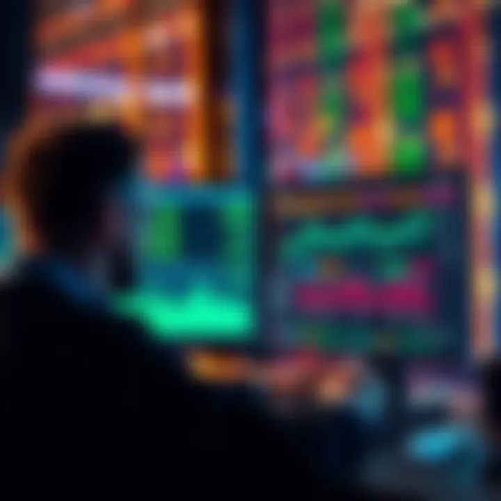 BCH Node Setup A person checks the performance of a BCH node on a computer screen showing connectivity status and functionality metrics.