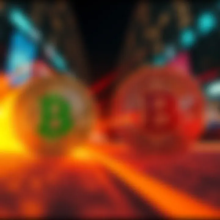 A visual comparison showing the transaction speeds of Bitcoin Cash and Bitcoin