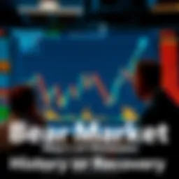 Bear Market Trends Graph showing downward market trends with financial experts discussing insights