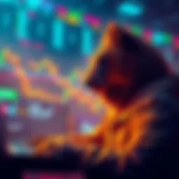 Traders observing a downward trend in cryptocurrency market, focused on potential buying opportunities as Buttcoin value decreases.