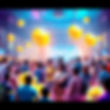 A vibrant community of people interacting on Beejak, showcasing unique features and a friendly online environment.